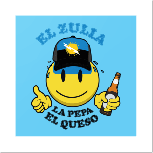 Happy face say El zulia la pepa del Queso! Posters and Art